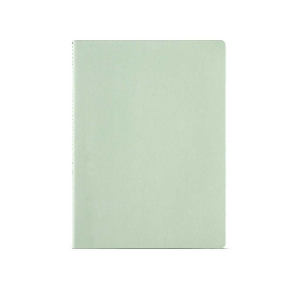 Carnet de notes carton recyclé A4 personnalisé Bronte Vert pastel